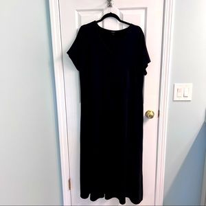 Talbots 1X VNeck maxi dress with short sleeves